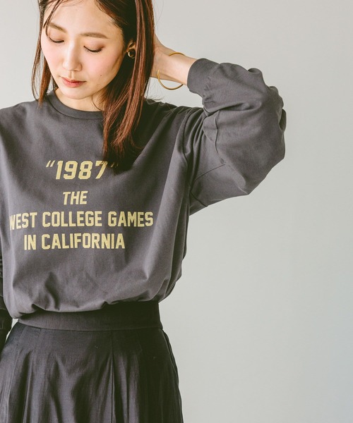 作文　オリジナル セール】ヘビロッTEEワイドプリント長袖/147641（Tシャツ/カットソー