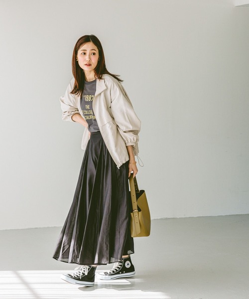 あおいろページ mizuiro ind クルーネックピンタックシャツ｜ MARcourt ONLINE