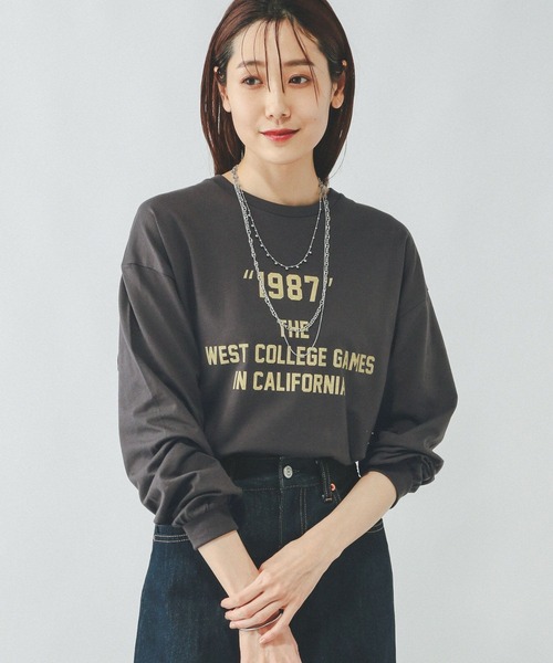 セール】ヘビロッTEEワイドプリント長袖/147641（Tシャツ