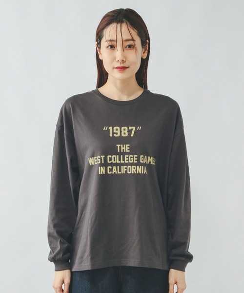 プリント長袖Tシャツ lux-style_aa-1812