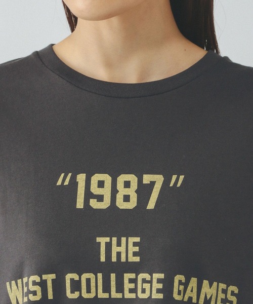 セール】ヘビロッTEEワイドプリント長袖/147641（Tシャツ/カットソー