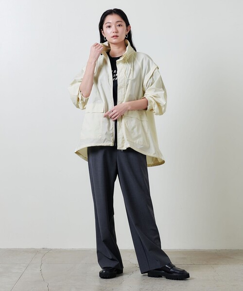 MARW UNITED ARROWS（マルゥ ユナイテッドアローズ）の「＜MARW UNITED ARROWS＞2WAY ブルゾン（ブルゾン・レディース・クリーム/ナチュラル/ブラック・38/36）」の6枚目の写真