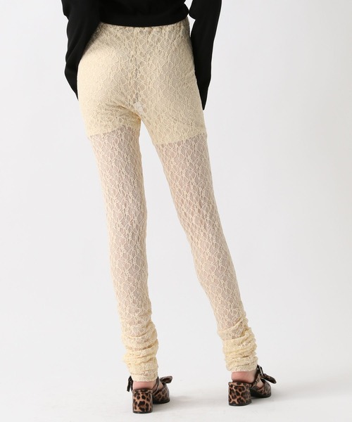 FOREVER 21（フォーエバー トゥエンティーワン）の「【2025SS】レースレギンス（レギンス/スパッツ・レディース・ナチュラル/ブラック・SMALL/MEDIUM）」の4枚目の写真