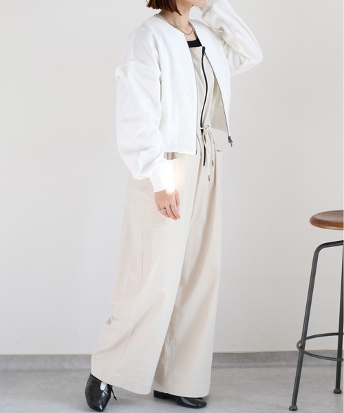 cepo（セポ）の「ミニ裏毛ダブルジップスウェットカーディガン（スウェット・レディース・イエロー/ブラック/オフホワイト・M）」の20枚目の写真