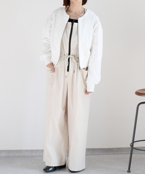 cepo（セポ）の「ミニ裏毛ダブルジップスウェットカーディガン（スウェット・レディース・イエロー/ブラック/オフホワイト・M）」の21枚目の写真