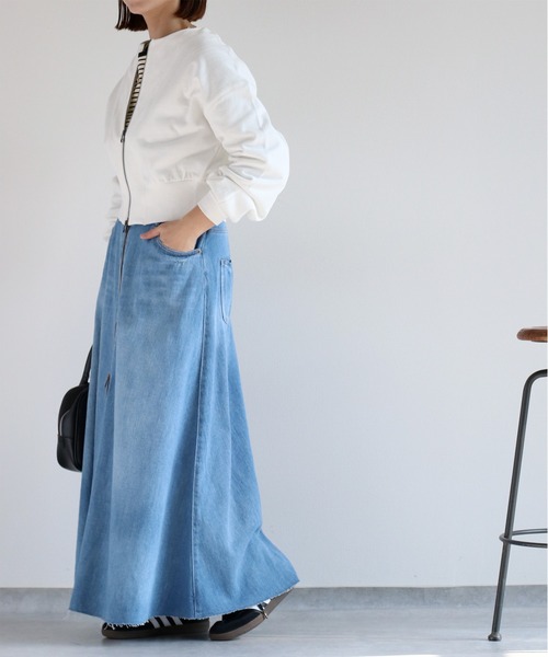 cepo（セポ）の「ミニ裏毛ダブルジップスウェットカーディガン（スウェット・レディース・イエロー/ブラック/オフホワイト・M）」の22枚目の写真