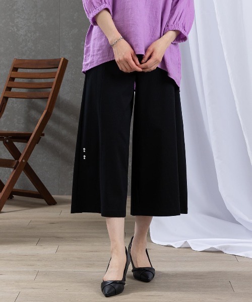 STUDIO PICONE(スタジオピッコーネ)の「ワイドレッグパンツ(その他パンツ・レディース・ベージュ/ブラック/ライトグレー・LL/M/L)」の1枚目の写真