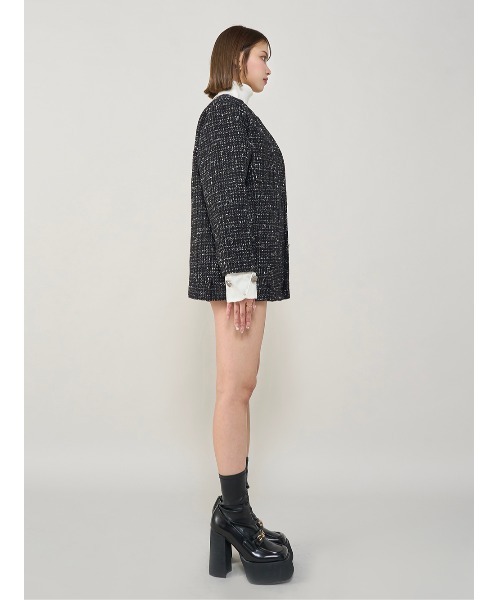カフスデザインオーバーツイードジャケット（その他アウター）｜Darich