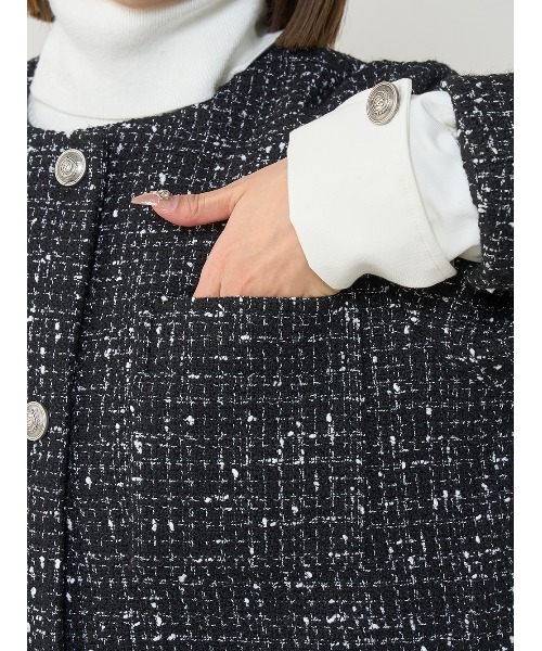 カフスデザインオーバーツイードジャケット（その他アウター）｜Darich