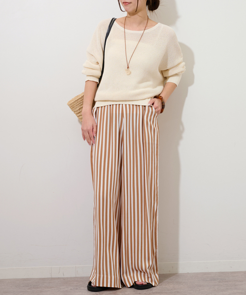 昨季 タグ付 LUSANA Cici Pant レリューム購入 追加2》【LUSANA/ルサナ】CICI PANTS：パンツ（スラックス
