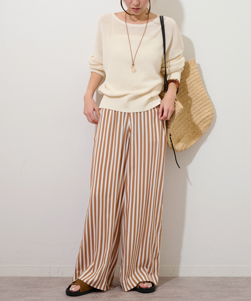 追加》【LUSANA/ルサナ】CICI PANTS：パンツ（スラックス