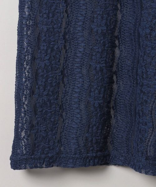 eL(エル)の「【eL】Lace Fit Pullover LS/287472(Tシャツ/カットソー・レディース・ホワイト/ブラック/ネイビー・FREE)」の17枚目の写真