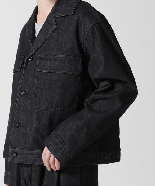 Toironier（トワロニエ）の「Toironier/トワロニエ/Denim G-Jacket（デニムジャケット・メンズ・ブラック・2/1）」の5枚目の写真