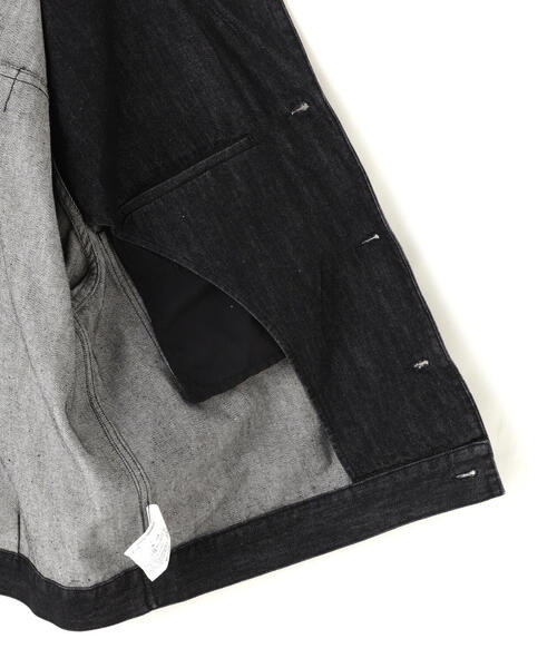 Toironier（トワロニエ）の「Toironier/トワロニエ/Denim G-Jacket（デニムジャケット・メンズ・ブラック・2/1）」の9枚目の写真