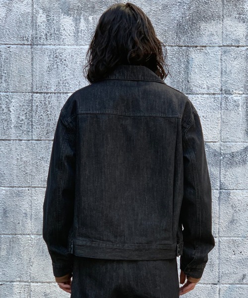 Toironier（トワロニエ）の「Toironier/トワロニエ/Denim G-Jacket（デニムジャケット・メンズ・ブラック・2/1）」の12枚目の写真
