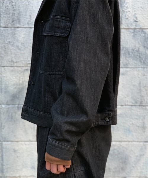 Toironier（トワロニエ）の「Toironier/トワロニエ/Denim G-Jacket（デニムジャケット・メンズ・ブラック・2/1）」の13枚目の写真