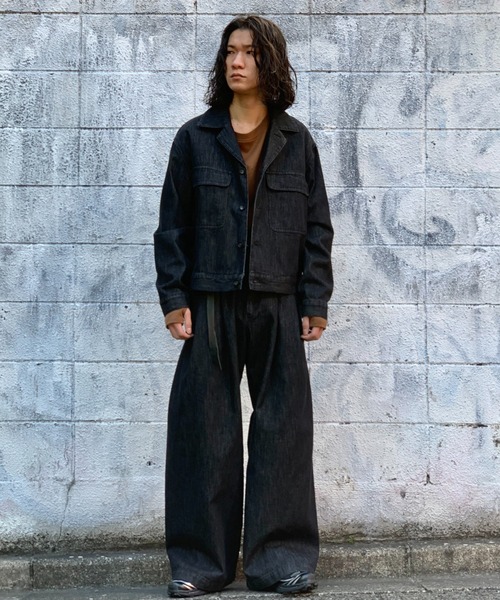 Toironier（トワロニエ）の「Toironier/トワロニエ/Denim G-Jacket（デニムジャケット・メンズ・ブラック・2/1）」の15枚目の写真