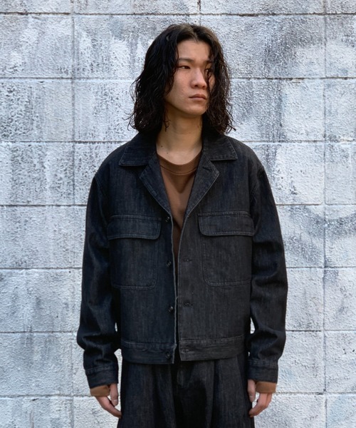 Toironier（トワロニエ）の「Toironier/トワロニエ/Denim G-Jacket（デニムジャケット・メンズ・ブラック・2/1）」の17枚目の写真