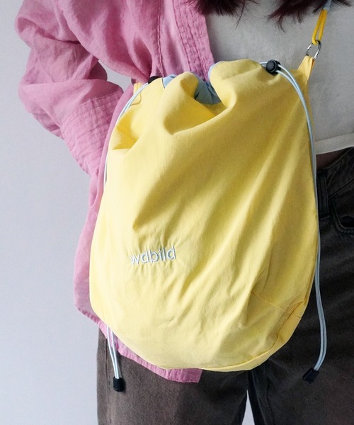 Port（ポート）の「【 Port / ポート 】 ロープ編み込み マルチ 巾着 ショルダーバッグ #（ショルダーバッグ・レディース・カーキ/イエロー/パープル・FREE）」の3枚目の写真