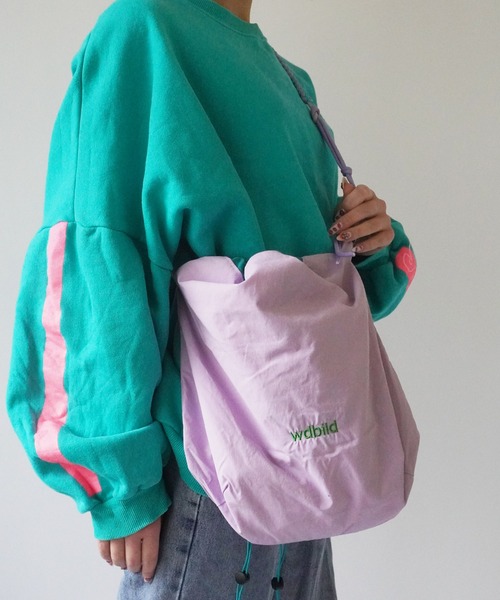 Port（ポート）の「【 Port / ポート 】 ロープ編み込み マルチ 巾着 ショルダーバッグ #（ショルダーバッグ・レディース・カーキ/イエロー/パープル・FREE）」の6枚目の写真