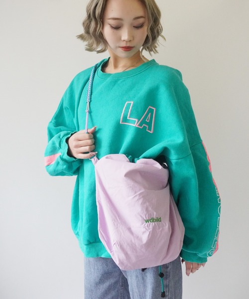 Port（ポート）の「【 Port / ポート 】 ロープ編み込み マルチ 巾着 ショルダーバッグ #（ショルダーバッグ・レディース・カーキ/イエロー/パープル・FREE）」の7枚目の写真