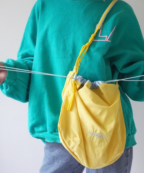 Port（ポート）の「【 Port / ポート 】 ロープ編み込み マルチ 巾着 ショルダーバッグ #（ショルダーバッグ・レディース・カーキ/イエロー/パープル・FREE）」の10枚目の写真