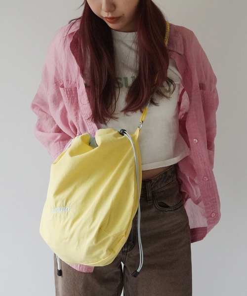 Port（ポート）の「【 Port / ポート 】 ロープ編み込み マルチ 巾着 ショルダーバッグ #（ショルダーバッグ・レディース・カーキ/イエロー/パープル・FREE）」の15枚目の写真