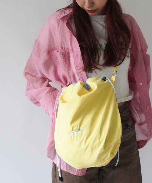 Port（ポート）の「【 Port / ポート 】 ロープ編み込み マルチ 巾着 ショルダーバッグ #（ショルダーバッグ・レディース・カーキ/イエロー/パープル・FREE）」の16枚目の写真