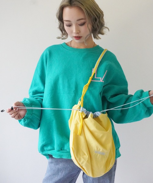 Port（ポート）の「【 Port / ポート 】 ロープ編み込み マルチ 巾着 ショルダーバッグ #（ショルダーバッグ・レディース・カーキ/イエロー/パープル・FREE）」の17枚目の写真