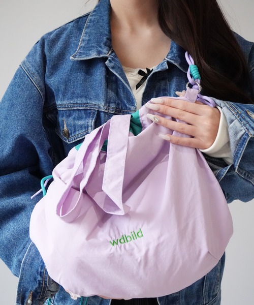 Port（ポート）の「【 Port / ポート 】 ロープ編み込み マルチ 巾着 ショルダーバッグ #（ショルダーバッグ・レディース・カーキ/イエロー/パープル・FREE）」の12枚目の写真