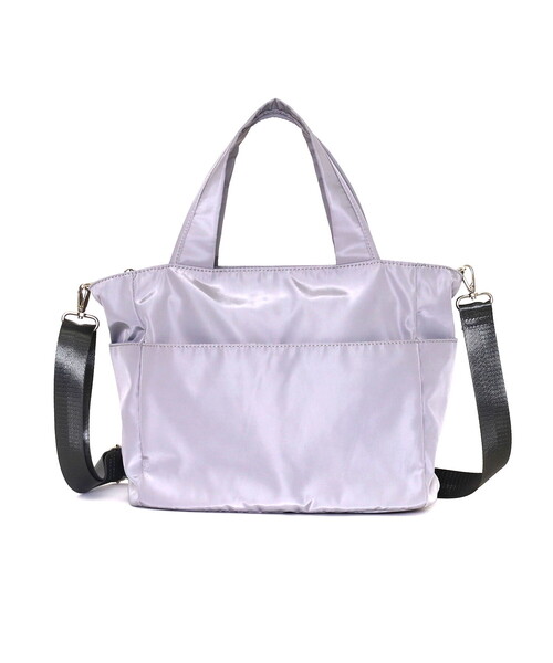 COOCO（クーコ）の「内装仕切り2ＷＡＹトートバッグ／Ａ４対応（ショルダーバッグ・レディース・ブラック/グレー・FREE）」の4枚目の写真