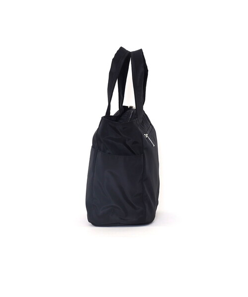 COOCO（クーコ）の「内装仕切り2ＷＡＹトートバッグ／Ａ４対応（ショルダーバッグ・レディース・ブラック/グレー・FREE）」の6枚目の写真