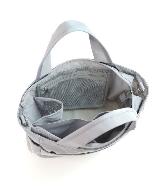 COOCO（クーコ）の「内装仕切り2ＷＡＹトートバッグ／Ａ４対応（ショルダーバッグ・レディース・ブラック/グレー・FREE）」の14枚目の写真