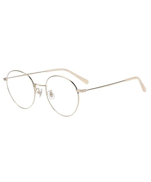 Zoff（ゾフ）の「ボストン型 メガネ｜丸型｜メタル｜大人可愛い｜伊達メガネ｜度あり｜度なし｜レディース｜Zoff｜CLASSIC (クラシック)（メガネ・レディース・ブラウン/ブラック/ゴールド/ピンク・FREE）」の7枚目の写真