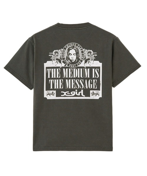 VINTAGE LABEL FACE LOGO S/S TEE（Tシャツ/カットソー）｜X