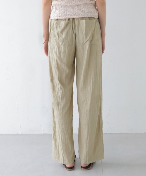 CLEIO（クレイオ）の「【CLEIO】ワッシャー加工スラックスパンツ WASHER-TREATED SLACKS PANTS/736-13665（スラックス・レディース・ブラック/ベージュ・SMALL/MEDIUM/LARGE）」の18枚目の写真