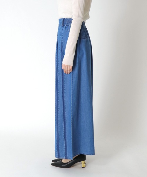 Cepica(セピカ)の「テンセルデニムタックワイドパンツ(デニムパンツ・レディース・ブルー・フリー)」の3枚目の写真