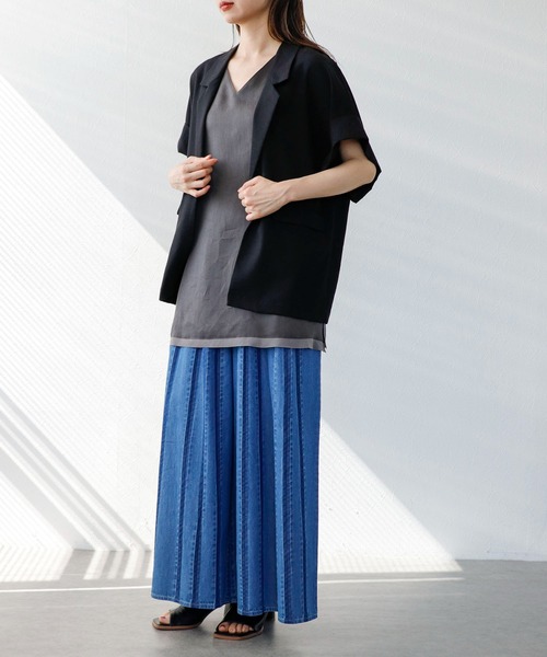 Cepica(セピカ)の「テンセルデニムタックワイドパンツ(デニムパンツ・レディース・ブルー・フリー)」の16枚目の写真