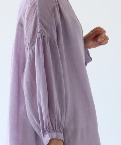 sanpo kuschel（サンポクシェル）の「ナチュラルで涼しい服（シャツ/ブラウス・レディース・ラベンダー・FREE）」の7枚目の写真
