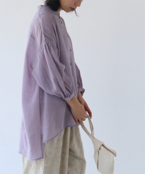 sanpo kuschel（サンポクシェル）の「ナチュラルで涼しい服（シャツ/ブラウス・レディース・ラベンダー・FREE）」の11枚目の写真
