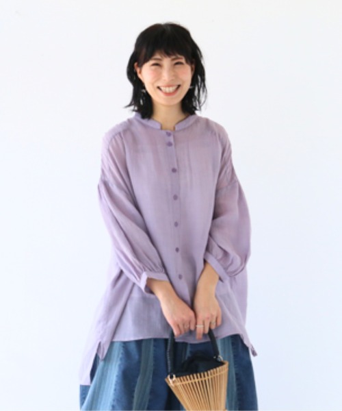 sanpo kuschel（サンポクシェル）の「ナチュラルで涼しい服（シャツ/ブラウス・レディース・ラベンダー・FREE）」の12枚目の写真