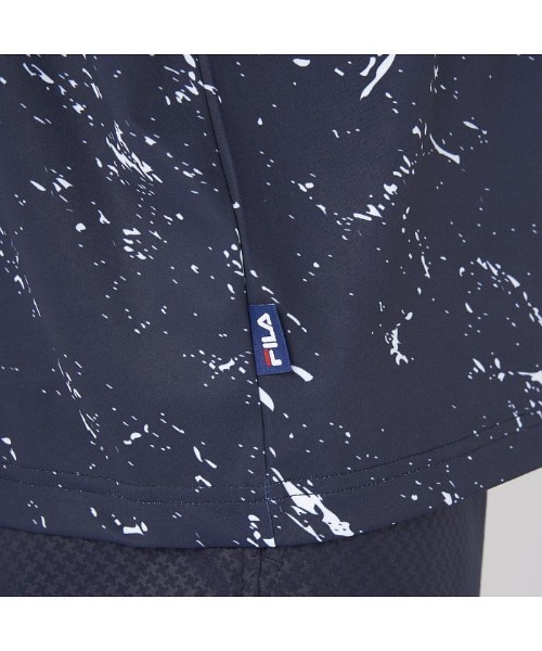 FILA GOLF(フィラゴルフ )の「FILA GOLF/フィラ ゴルフ ゴルフウェア 接触冷感 UVカット 吸汗速乾 ストレッチ 軽量 ハイネック 半袖 シャツ(Tシャツ/カットソー・メンズ・その他/ネイビー/カーキ・LL/M/L)」の13枚目の写真