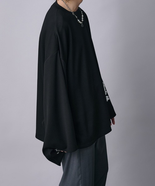 Ellno Loset(エルノロゼット)の「和スリーブフラワープリントロンT(Tシャツ/カットソー・メンズ・ブラック/オフホワイト・SMALL/MEDIUM/LARGE)」の22枚目の写真