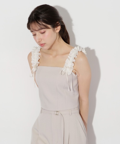 JUSGLITTY ビスチェセットブラウス ビスティエドットブラウスセット | ファッション通販サイト NUGU