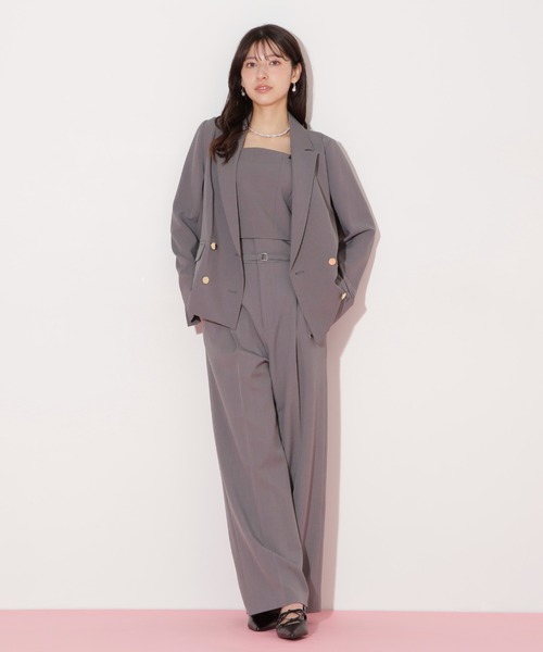 JILL by JILL STUART（ジルバイジルスチュアート）の「〈セットアップ対応〉フリルショルダービスチェ（シャツ/ブラウス・レディース・グレー/ブルー/ベージュ・FREE）」の13枚目の写真