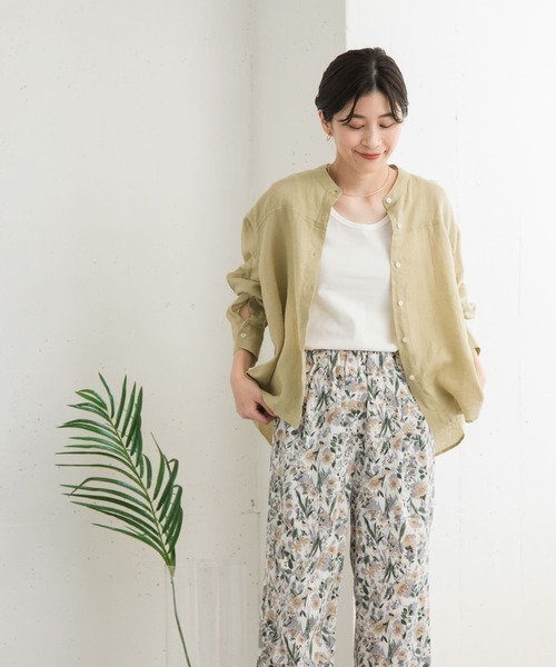 ドアーズ＊リネンカーブスリーブブラウス URBAN RESEARCH DOORS（アーバンリサーチドアーズ）の「リネン