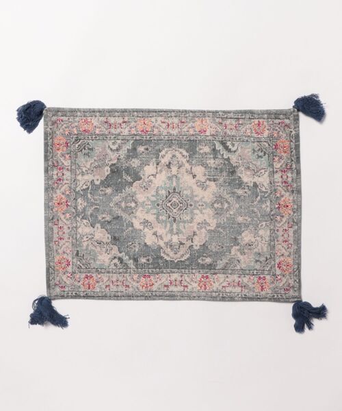 MILLION CARATS（ミリオンカラッツ）の「オリエンタルなラグデザインを施したアンティーク調の風合いが魅力のデジタルプリントランチョンマット（ランチョンマット/テーブルウェア・レディース・ブルー/オフホワイト/ピンク・FREE）」の22枚目の写真