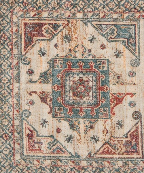 MILLION CARATS（ミリオンカラッツ）の「オリエンタルなラグデザインを施したアンティーク調の風合いが魅力のデジタルプリントランチョンマット（ランチョンマット/テーブルウェア・レディース・ブルー/オフホワイト/ピンク・FREE）」の12枚目の写真