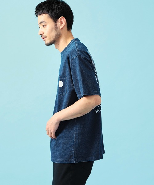 INDIGO半袖Tシャツ EDWIN エドウィン インディゴ Tシャツ 半袖（Tシャツ/カットソー