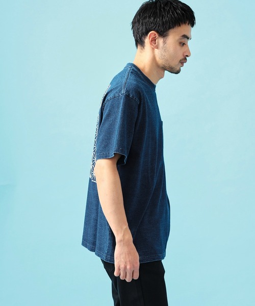 EDWIN エドウィン インディゴ Tシャツ 半袖（Tシャツ/カットソー